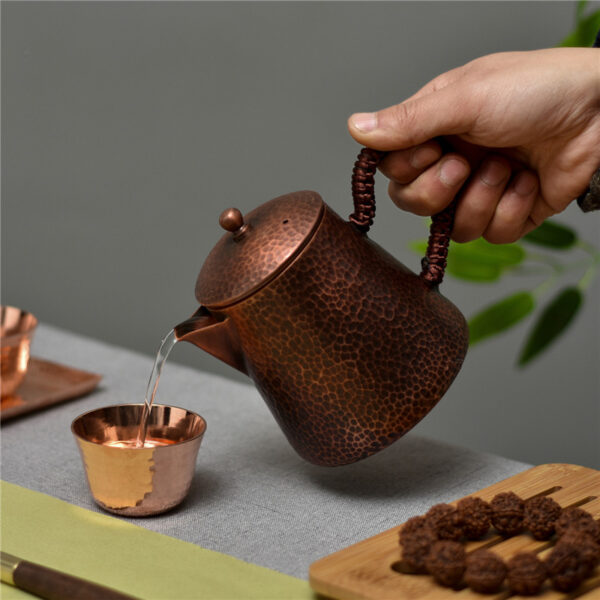 Handmade Small Copper Teapot Pure Copper Teapot Making Teapot - Image 3