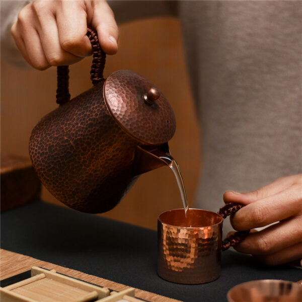 Handmade Small Copper Teapot Pure Copper Teapot Making Teapot - Image 6