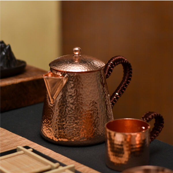 Handmade Small Copper Teapot Pure Copper Teapot Making Teapot - Image 5